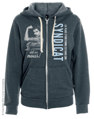 Chandail zippé à capuchon Rosie